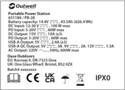 Outwell Akira 600 Power Station Draagbare Lithiumaccu -Buitenkampeerwinkel 1069 1900 ce4a61b9 65c9 4b89 83ec e47ef4f1cad0 1280x960