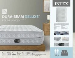Intex Supreme Air Flow Luchtbed - Queensize - Ingebouwde Elektrische Pomp -Buitenkampeerwinkel 1482 1900 64490nd pkg 2023 300