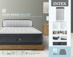 Intex Ultra Plush Headboard Luchtbed - Queensize - Ingebouwde Elektrische Pomp -Buitenkampeerwinkel 1487 1900 64448nd pkg 2023 300