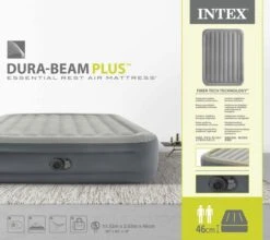 Intex Essential Rest Luchtbed - Queensize - Ingebouwde Elektrische Pomp -Buitenkampeerwinkel 1689 1900 64126nd pkg 2023 300