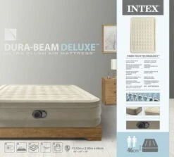 Intex Ultra Plush Luchtbed - Queensize - Ingebouwde Elektrische Pomp -Buitenkampeerwinkel 1714 1900 64428nd pkg 2023 300
