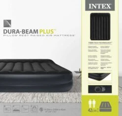Intex Pillow Rest Raised Luchtbed - Queensize - Ingebouwde Elektrische Pomp -Buitenkampeerwinkel 1810 1900 64124nd pkg 2023 300