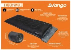 Vango Ember Slaapzak - Zwart -Buitenkampeerwinkel 1900 1783 ember single 2 1