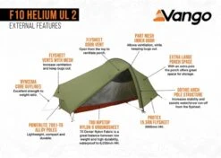 Vango F10 Helium UL 2 Ultralichte Trekking Tunneltent - 1/2 Persoons - Groen 15 Vango F10 Helium UL 2 Ultralichte Trekking Tunneltent - 1/2 Persoons - Groen -Buitenkampeerwinkel 1900 1783 f10 helium ul 2 6