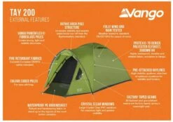Vango Tay 200 Koepeltent - 2 Persoons - Groen 17 Vango Tay 200 Koepeltent - 2 Persoons - Groen -Buitenkampeerwinkel 1900 1783 tay 200 2