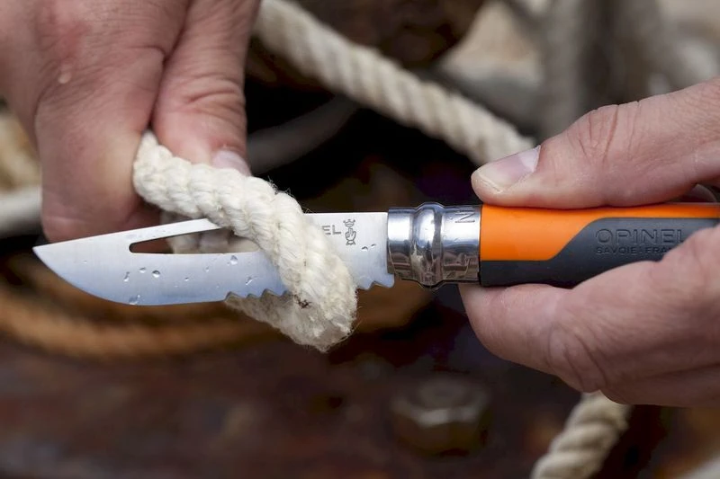 Opinel N°08 Outdoor Zakmes - Oranje 5 Opinel N°08 Outdoor Zakmes - Oranje - Afbeelding 3