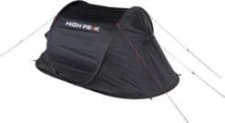 High Peak Vision 2 Pop-up Tent - 2 Persoons - Zwart -Buitenkampeerwinkel 654 1200 4001690102803.pt04