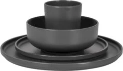 Bo-Camp Patom Melamine Serviesset - 16-delig - Antraciet -Buitenkampeerwinkel 699 1200 6181462 04