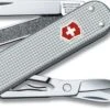 Victorinox Classic Alox Zakmes - Zilver -Buitenkampeerwinkel 7611160013453 victorinox classic sd alox uitgeklapt resultaat