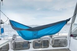 Ticket To The Moon Hangmat 2 Persoons Original Double - Aqua/Dark Grey -Buitenkampeerwinkel 800 1199 copy of 2018 11 25 hammock original aqua dark grey tmo1503 king size tmk1503 boat ticket to the moon