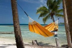 La Siesta Currambera 2 Persoons Hangmat - Apricot -Buitenkampeerwinkel 800 1200 cuh16 5 ambiance 200