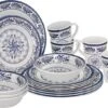 Bo-Camp Old Dutch Melamine Serviesset - 16-delig -Buitenkampeerwinkel 900 1274 6181360