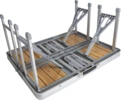 Bo-Camp 136 X 85 Inklapbare Picknicktafel - Bamboe -Buitenkampeerwinkel 900 1350 1404800 05