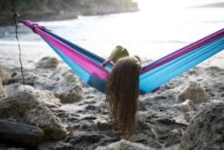 Ticket To The Moon Hangmat 2 Persoons Original Double - Pink/Aqua -Buitenkampeerwinkel 900 1350 20190608 a28i2103