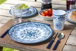 Bo-Camp Old Dutch Melamine Serviesset - 16-delig -Buitenkampeerwinkel 900 1350 6181360 10