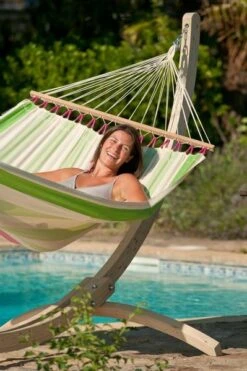 La Siesta Colada 1 Persoons Hangmat - Kiwi -Buitenkampeerwinkel 900 598 cor14 4 colada kiwi weather resistant double spreader bar hammock image 05