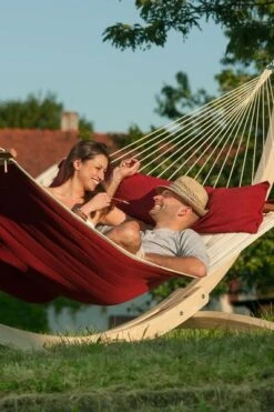 La Siesta Alabama Kingsize 2 Persoons Hangmat - Red Pepper -Buitenkampeerwinkel 900 598 nqr14 21 alabama red pepper quilted kingsize spreader bar hammock image 05