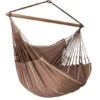 La Siesta Habana Hangstoel XL - Chocolate 1 La Siesta Habana Hangstoel XL - Chocolate -Buitenkampeerwinkel 900 820 hal21 6 habana chocolate organic cotton lounger hammock chair image 01
