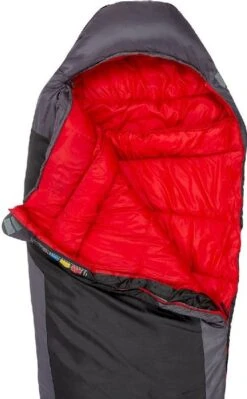 Highlander Serenity 350 Mummy Slaapzak - Charcoal -Buitenkampeerwinkel 900 900 sb186 ch topopen