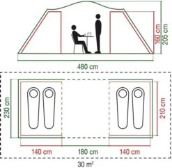 Coleman Spruce Falls 4 Vis-a-vis Tent - 4 Persoons -Buitenkampeerwinkel 900 917 spruce falls 7