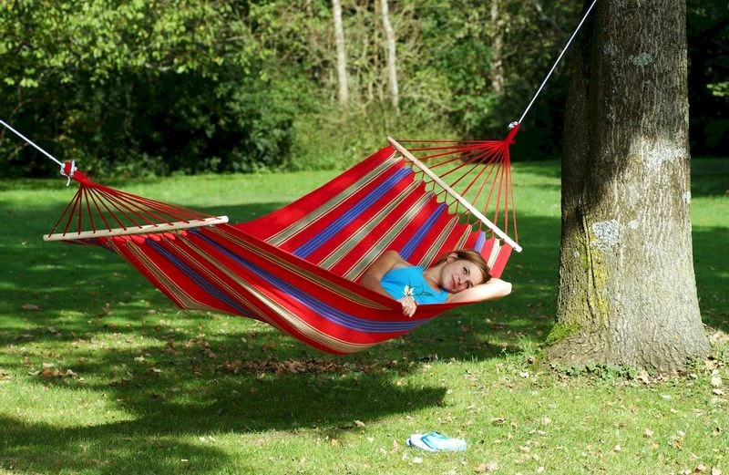 Amazonas Aruba 2 Persoons Hangmat - Rood 6 Amazonas Aruba 2 Persoons Hangmat - Rood - Afbeelding 4