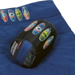 Polydaun Beach House Junior Kinderslaapzak - Surfbord 9 Polydaun Beach House Junior Kinderslaapzak - Surfbord -Buitenkampeerwinkel beach house surf detail