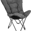 Bo-Camp Urban Outdoor Grainger Vlinderstoel - Antraciet 2 Bo-Camp Urban Outdoor Grainger Vlinderstoel - Antraciet -Buitenkampeerwinkel bo camp grainger vlinderstoel grijs 3