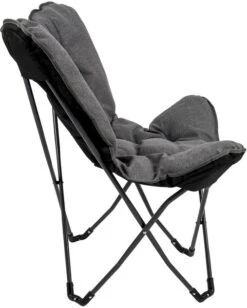 Bo-Camp Urban Outdoor Grainger Vlinderstoel - Antraciet 14 Bo-Camp Urban Outdoor Grainger Vlinderstoel - Antraciet -Buitenkampeerwinkel bo camp grainger vlinderstoel grijs 8
