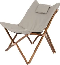 Bo-Camp Urban Outdoor Bloomsbury Vlinderstoel - Beige - M -Buitenkampeerwinkel bo camp bloomsburry relaxstoel m beige 1 1
