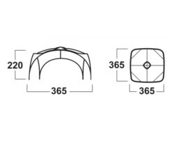 Husky Broof L Partytent -Buitenkampeerwinkel broofl afmetingen