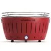 LotusGrill XL Hybrid Houtskoolbarbecue - Rood -Buitenkampeerwinkel lotusgrill xl rood