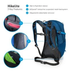 Osprey Hikelite Wandelrugzak - 18 Liter - Zwart 19 Osprey Hikelite Wandelrugzak - 18 Liter - Zwart -Buitenkampeerwinkel osprey hikelite 18 1