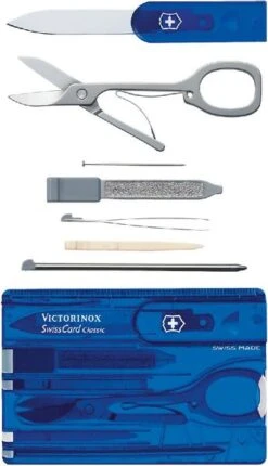 Victorinox SwissCard Classic Multitool - Transparant Blauw 5 Victorinox SwissCard Classic Multitool - Transparant Blauw -Buitenkampeerwinkel sak 0 7122 t2 s2 resultaat