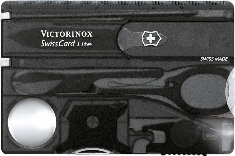 Victorinox SwissCard Lite Multitool - Transparant Zwart 3 Victorinox SwissCard Lite Multitool - Transparant Zwart