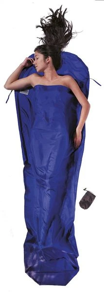 Cocoon Lakenzak Zijde Mummymodel - Ultramarine Blauw