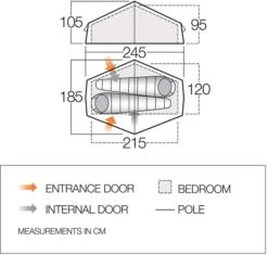 Vango Nevis 200 Tunneltent - 2 Persoons -Buitenkampeerwinkel vango nevis 200 2
