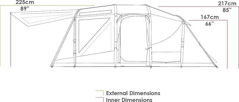 Zempire Aero TL Pro Opblaasbare Tent - 5 Persoons 18 Zempire Aero TL Pro Opblaasbare Tent - 5 Persoons - Afbeelding 16