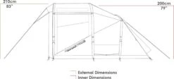 Zempire Evo TS Opblaasbare Tent - 4 Persoons -Buitenkampeerwinkel zempire evo ts opblaasbare tent 4
