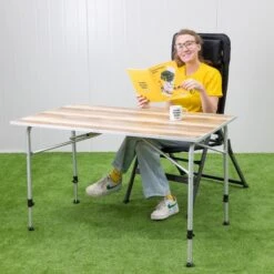 Dometic Zero Light Oak Large Campingtafel - 120 X 70 Cm -Buitenkampeerwinkel zerolightoaklarge 4